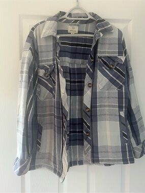 Aerie Offline Plaid Shacket
